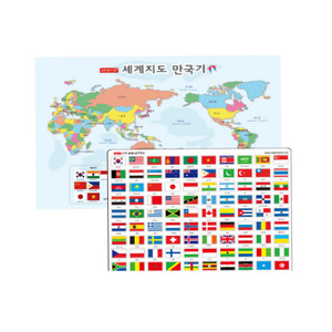 자석지도만국기통합(90개국)